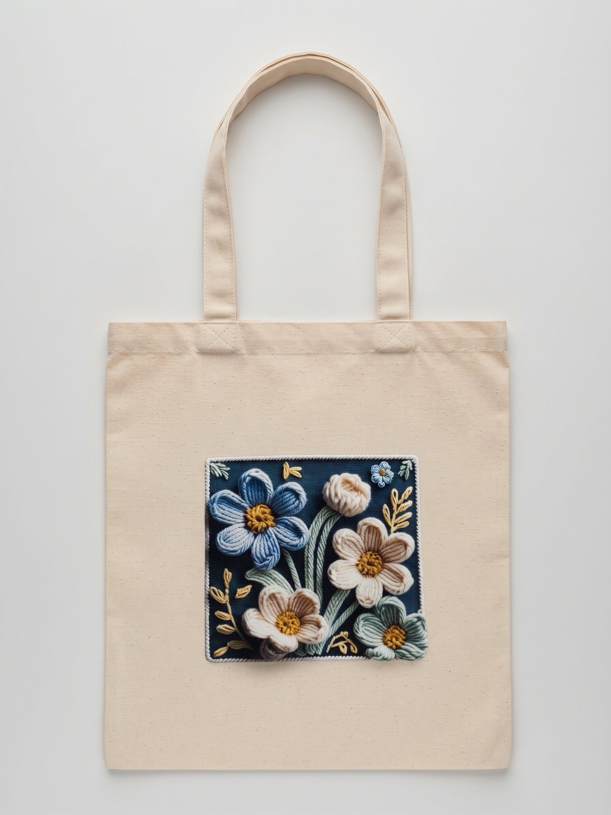 Tote Bag Blue Flowers