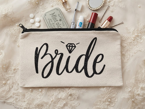 Bride & Bride Squad Small Makeup Bag