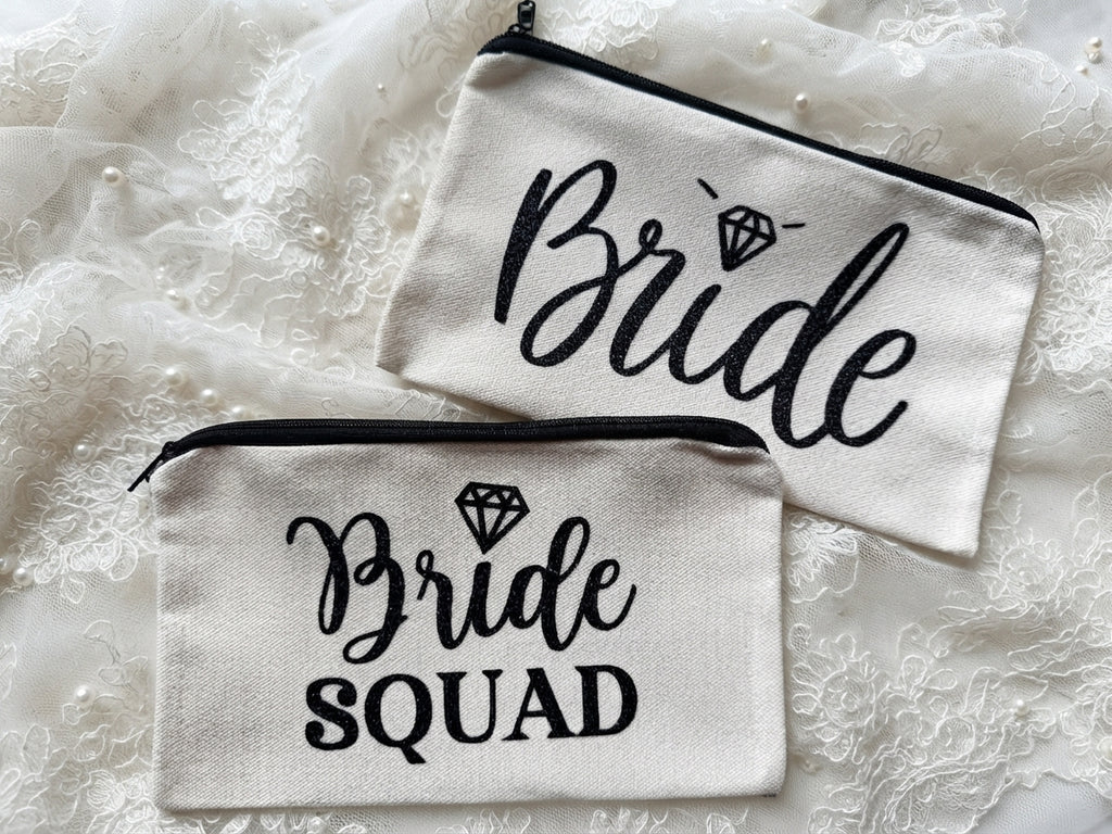 Bride & Bride Squad Small Makeup Bag