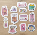 Phrases Stickers Set