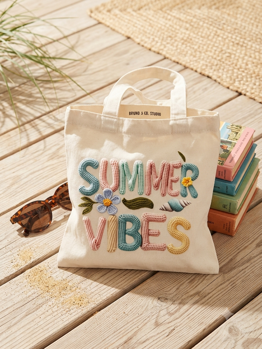 summer vibes tote bag 